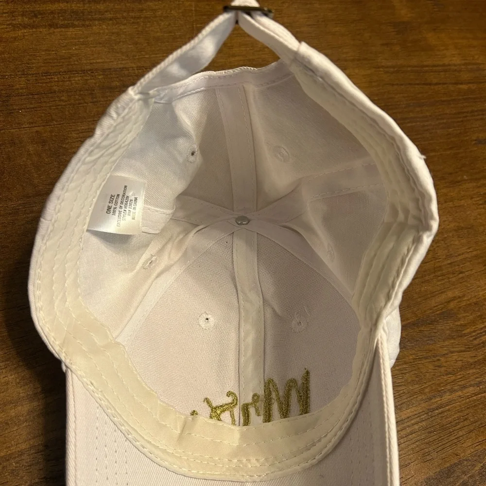 Mrs. White Wedding Bridal Bachelorette Baseball Cap Hat NWOT - Picture 5 of 6